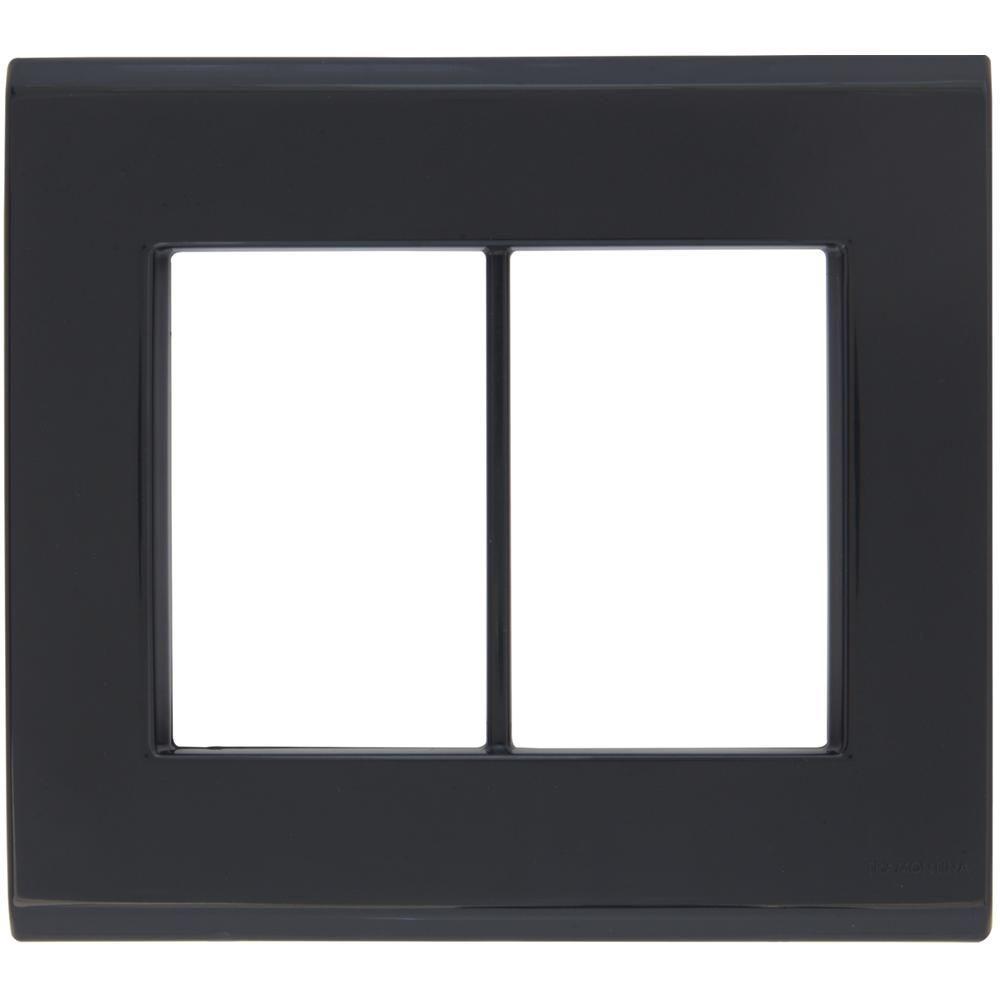 Placa 3 Postos 4x4 Tramontina Liz Grafite - 2