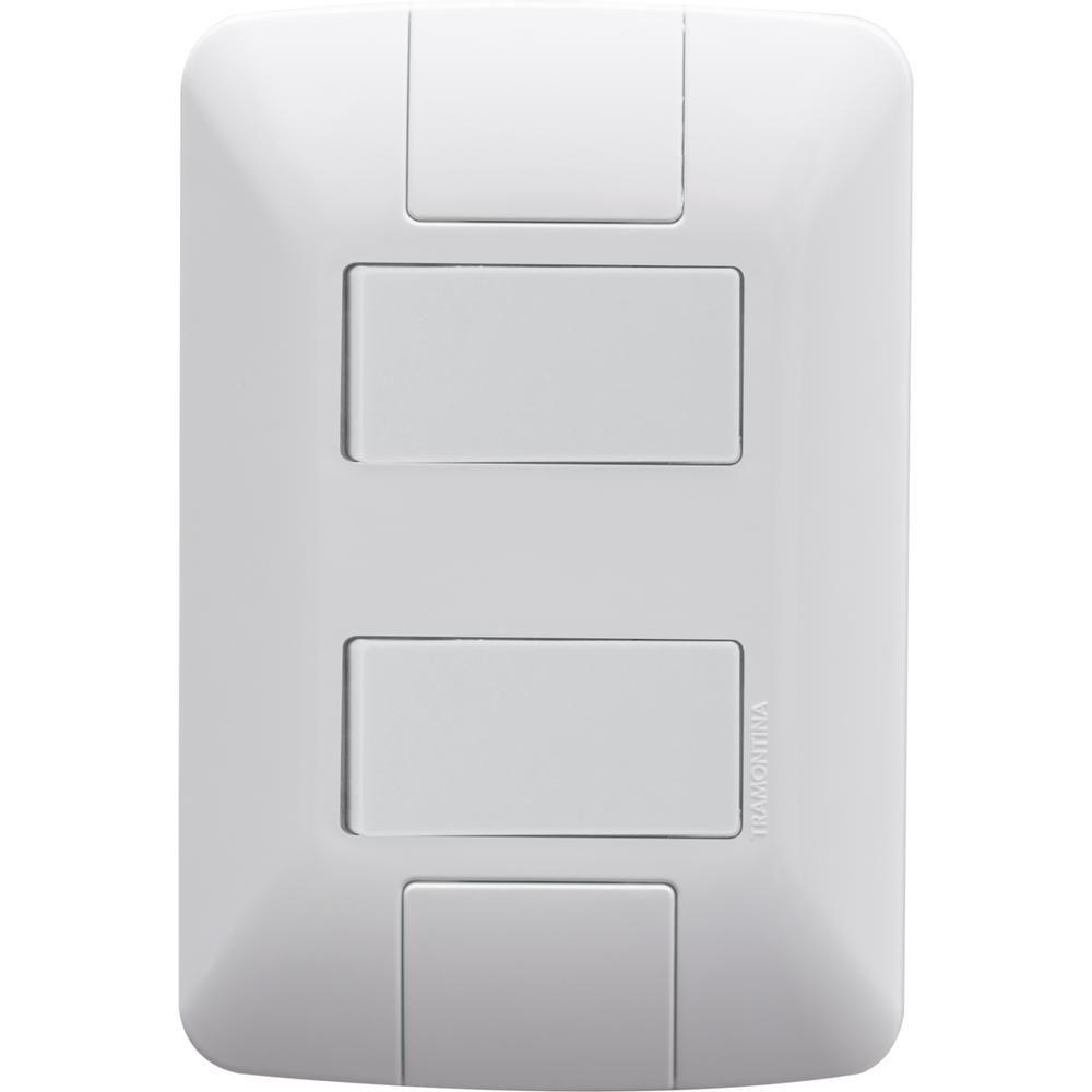 Conjunto 4x2 com 2 Interruptores Paralelos 6A 250V - 1