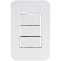 3 Interruptores Paralelos 10 A 250v Tablet Branco - 1