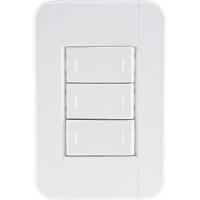 3 Interruptores Paralelos 10 A 250v Tablet Branco - 2