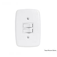 Interruptor Ideale Br 2 Simples C/Pl 3202 C/12Pcs - 1