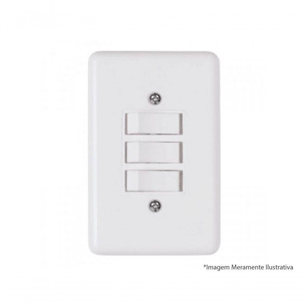 Interruptor Ilumi Stylus 3 Teclas Simples C/Pl 2019 - 1