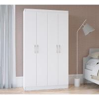 Armário Multiuso Doripel Dueto 4 Portas Branco - 1