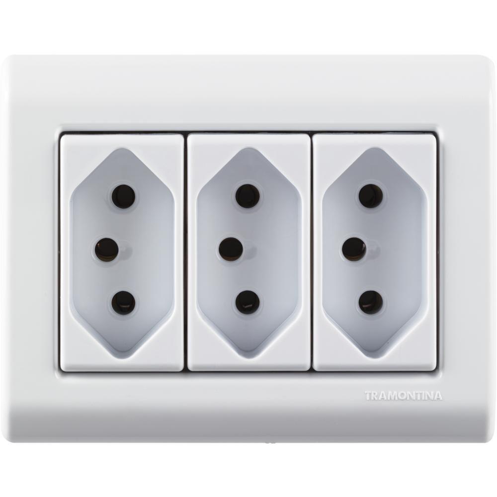 Caixa de Sobrepor 3 Tomadas 2p+t 20 A 250 V Tramontina - 5