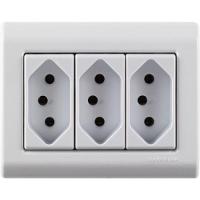 Caixa de Sobrepor 3 Tomadas 2p+t 20 A 250 V Tramontina - 1