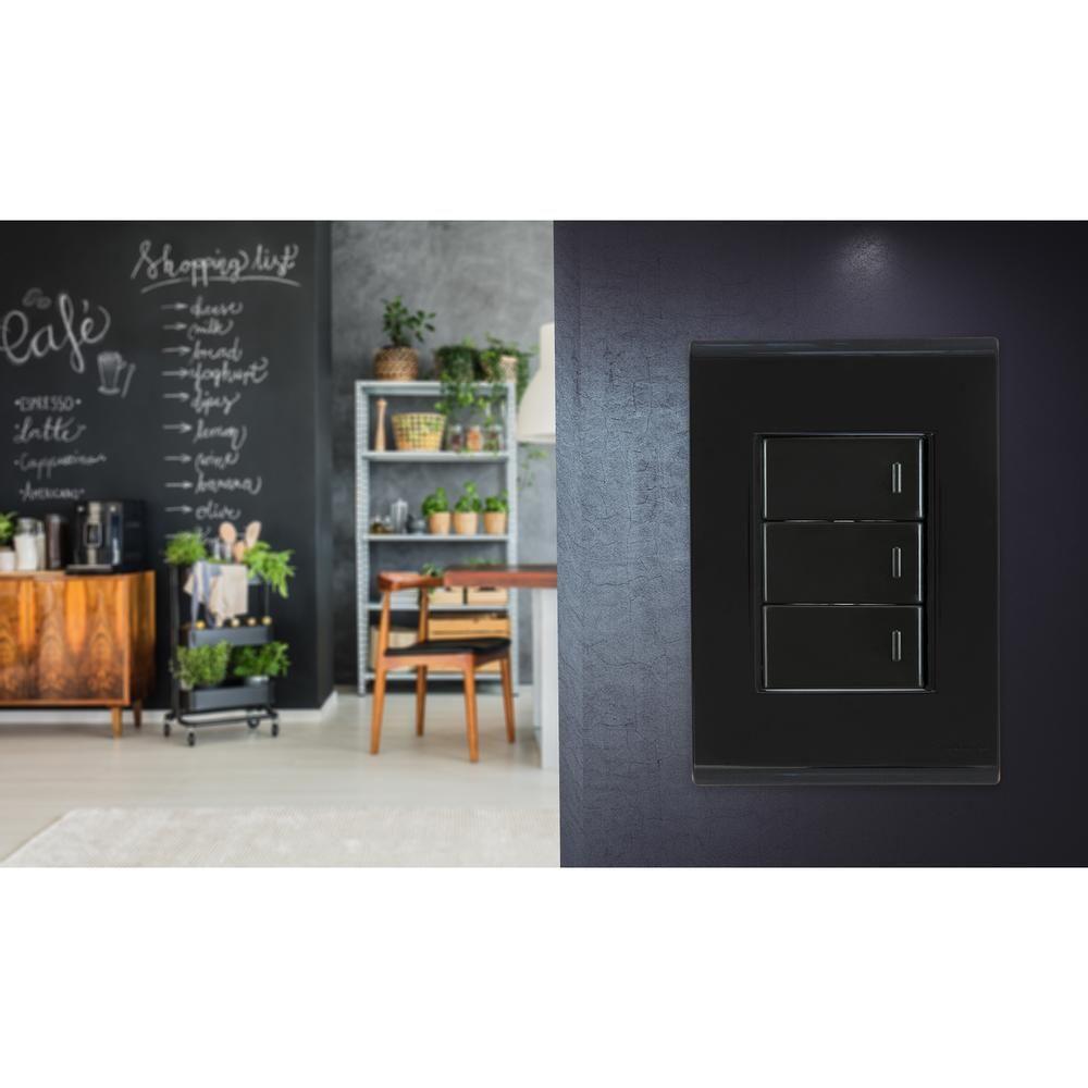 Placa 3 Postos 4x2 Tramontina Liz Grafite - 4