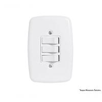 Interruptor Ideale Br 3 Simp C/Pl 3205 C/12Pcs - 1