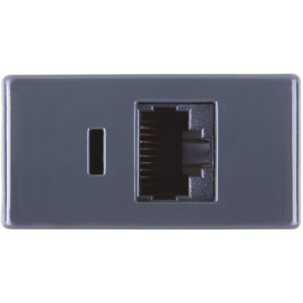 Módulo para Tomada Transmissão de Dados Rj45 Cat. 6 Grafite - 2