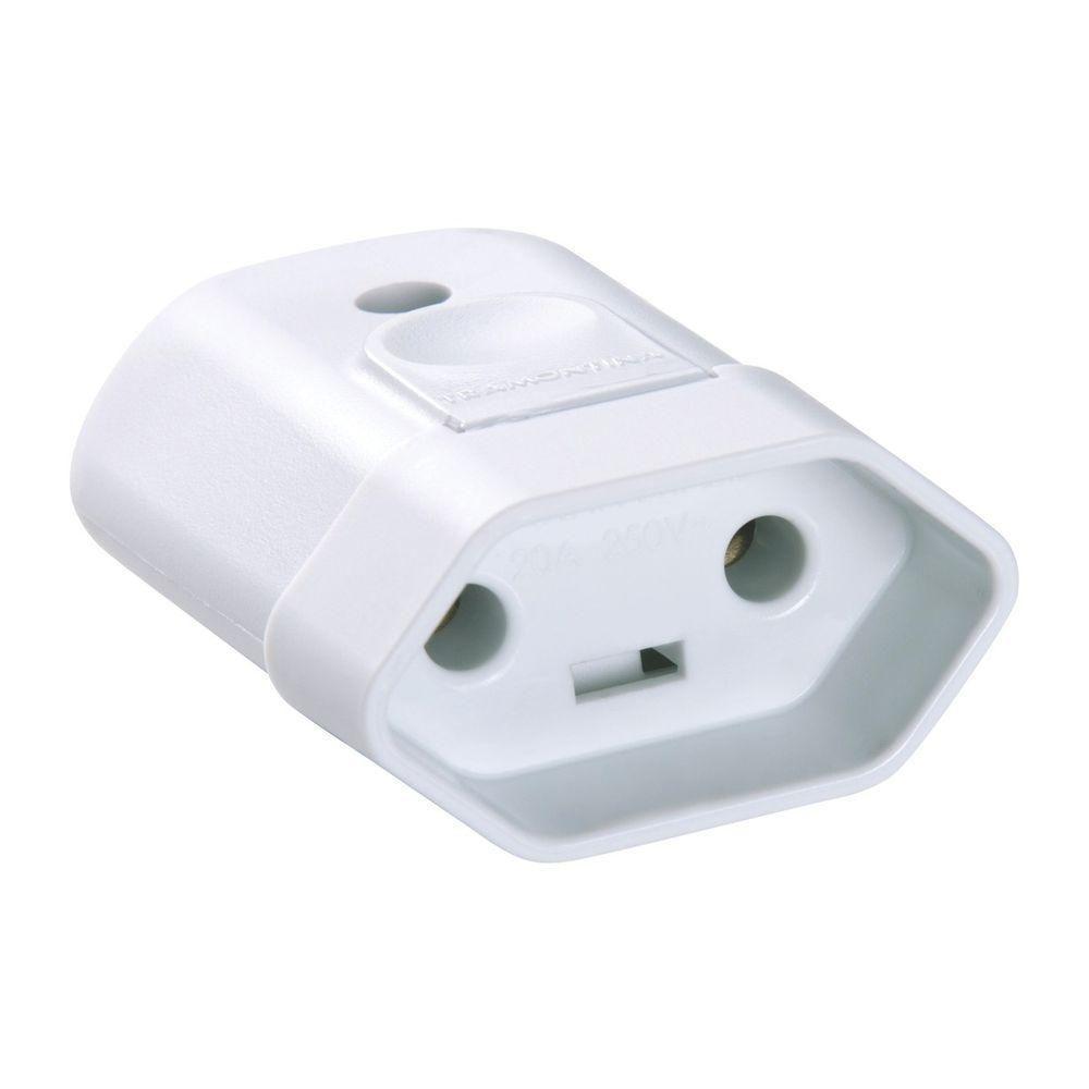 Plugue Fêmea 2p 20 A 250 V Tramontina Branco - 2