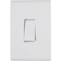 Conjunto 4X2 Com 1 Interruptor Paralelo Liz 10 A 250V Branco - 1