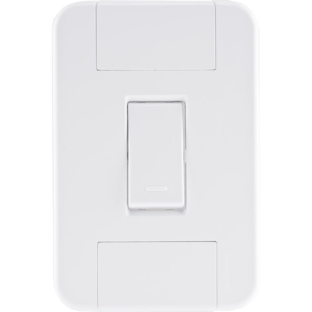 1 Interruptor Simples 10 A 250v Tablet Branco - 3