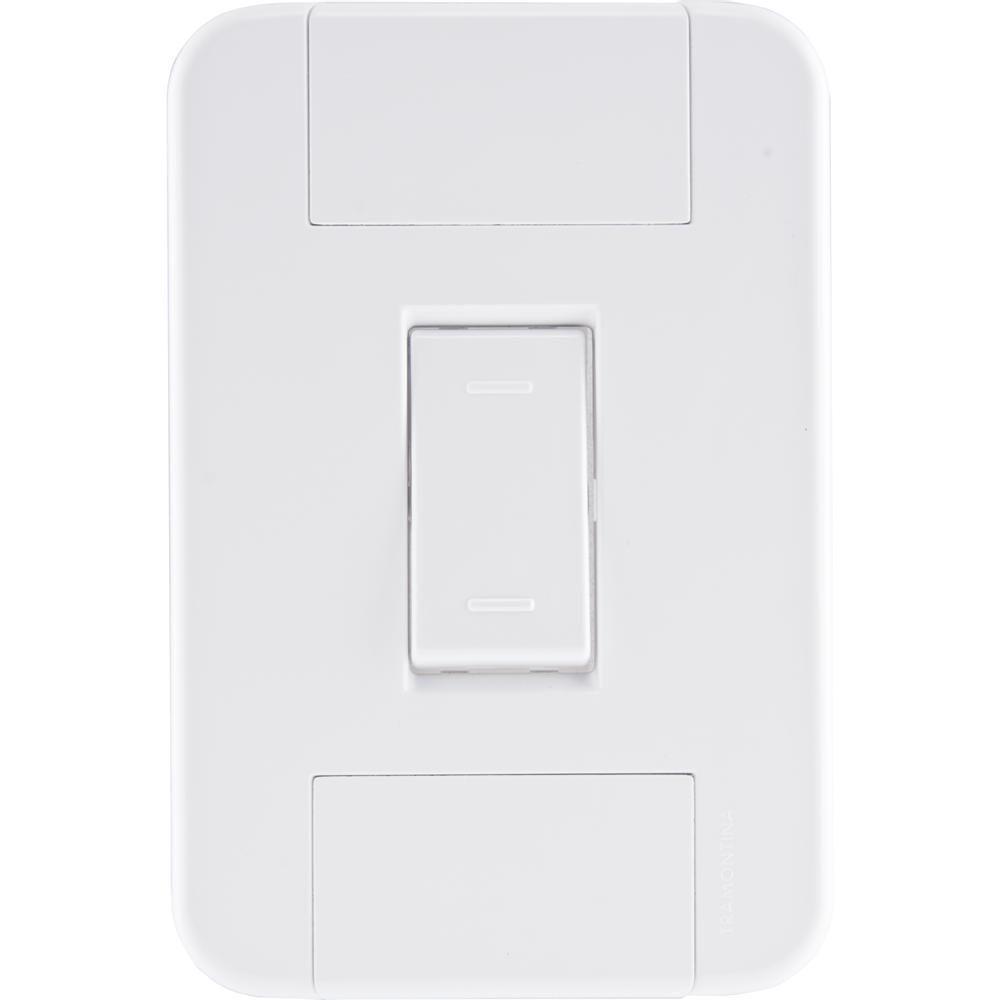 1 Interruptor Paralelo 10 A 250v Tablet Branco - 1