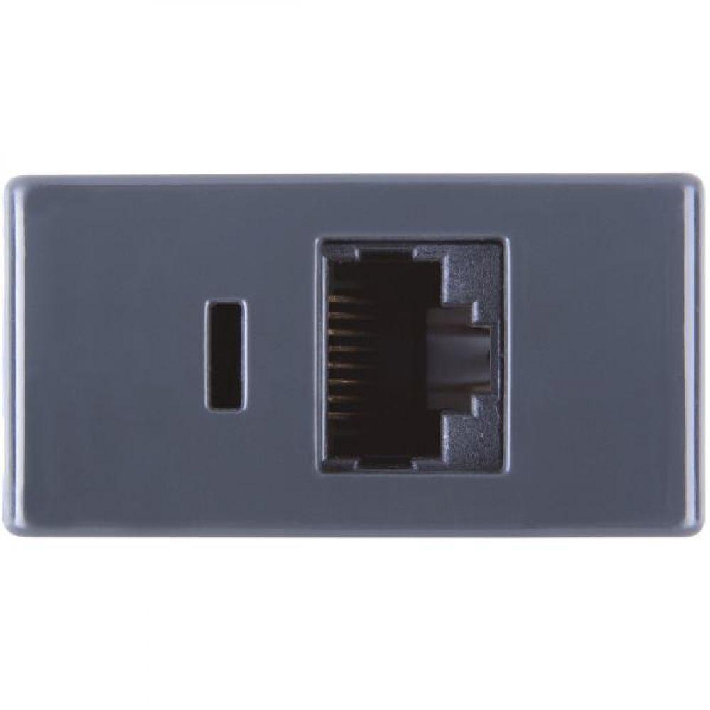 Módulo Tomada Telefone Rj11 Tramontina Grafite - 1