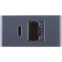 Módulo Tomada Telefone Rj11 Tramontina Grafite - 1