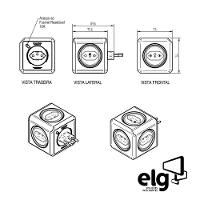 Powercube Original Pwc-r5 Elg Verde 5 Tomadas - 3
