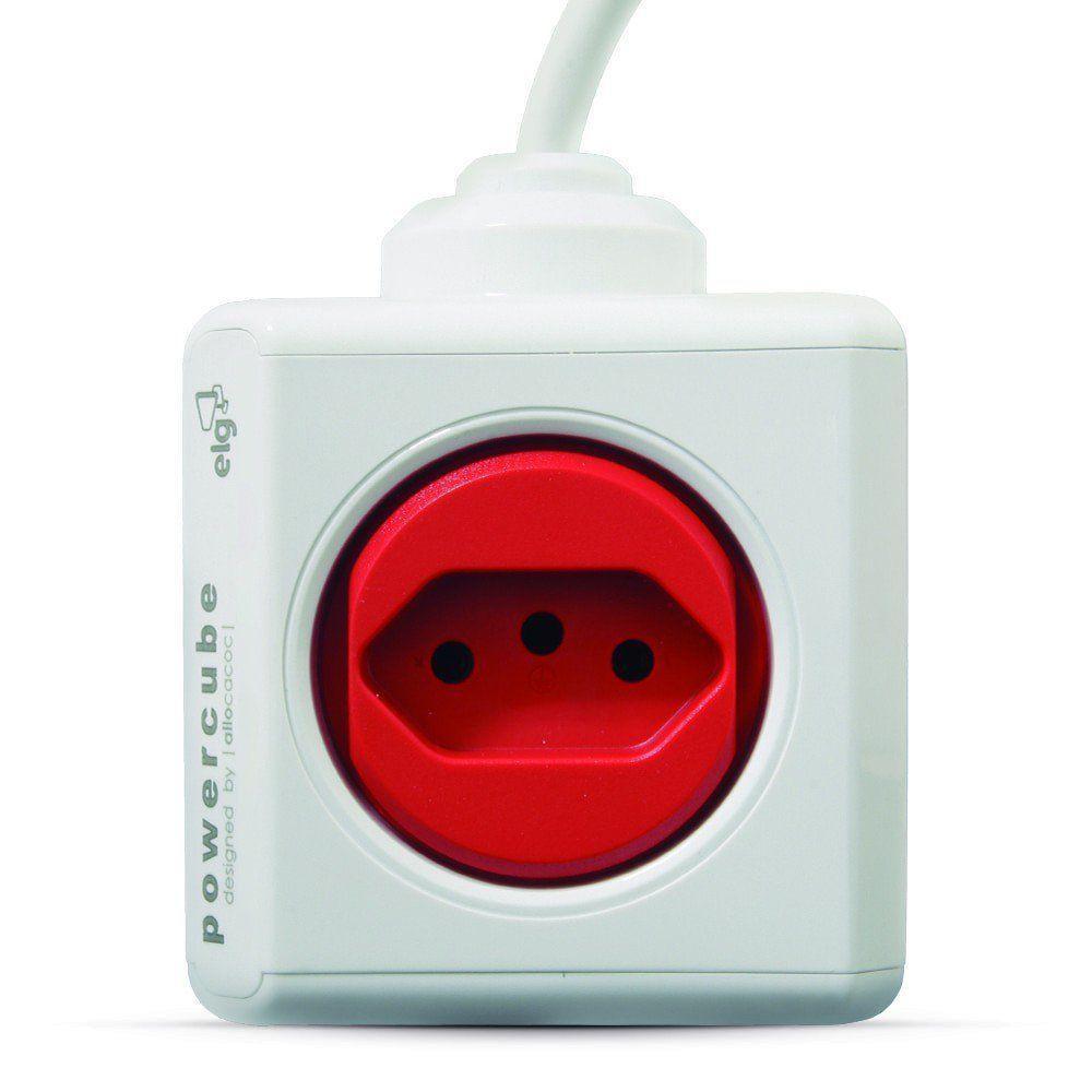 Powercube Extended Pwc-x5/3m Elg Vermelho 5 Tomadas Com Cabo 3m - 7