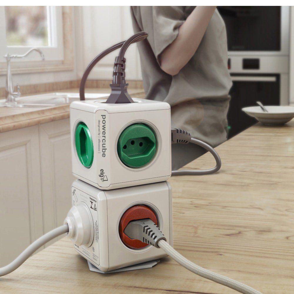 Powercube Extended Pwc-x5/3m Elg Vermelho 5 Tomadas Com Cabo 3m - 8