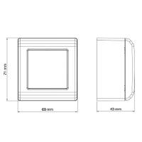 Caixa De Sobrepor Com 1 Interruptor Simples 10 A 250 V E 1 Tomada 2p+t 20 A 250 V Lizflex - 3
