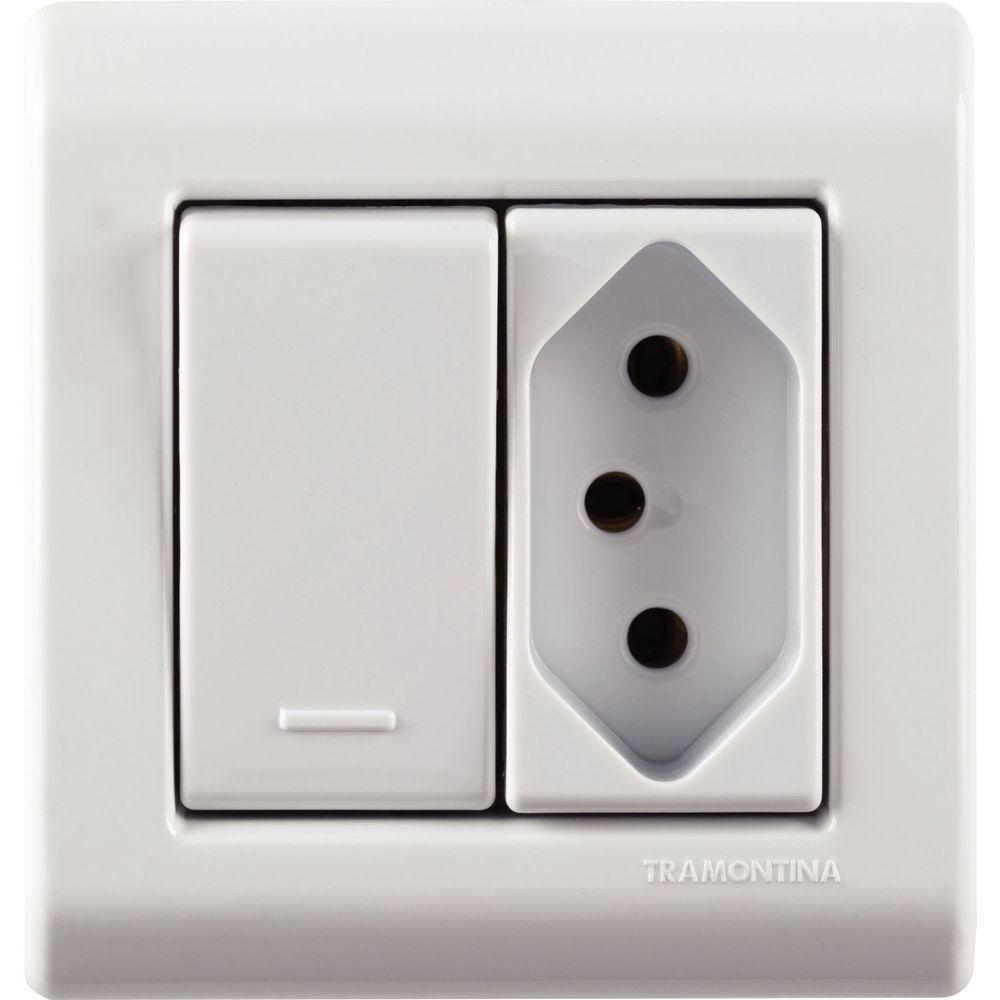 Caixa De Sobrepor Com 1 Interruptor Simples 10 A 250 V E 1 Tomada 2p+t 10 A 250 V Lizflex - 2