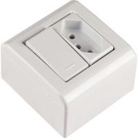 Caixa De Sobrepor Com 1 Interruptor Simples 10 A 250 V E 1 Tomada 2p+t 10 A 250 V Lizflex - 1