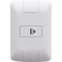 Conjunto 4x2 Com 1 Tomada Telefone Rj11 Tramontina Aria Branco Tramontina - 1