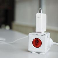 Powercube Extended Pwc-x5 Elg Vermelho 5 Tomadas Com Cabo 1,5m - 12