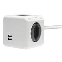 Powercube Extended Pwc-x4u/3m Elg Cinza 4 Tomadas + 2 Usb Com Cabo 3m - 3