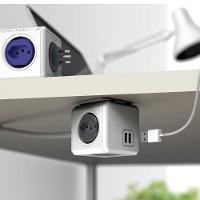 Powercube Extended Pwc-x4u/3m Elg Cinza 4 Tomadas + 2 Usb Com Cabo 3m - 5