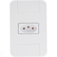 Conjunto 4x2 Com 1 Tomada 2p+t 10 A 250 V Tramontina Tablet Branco Tramontina - 1