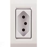 Conjunto Para Móvel 1 Tomada 2p+t 10 A Tramontina Liz Branca Tramontina - 1