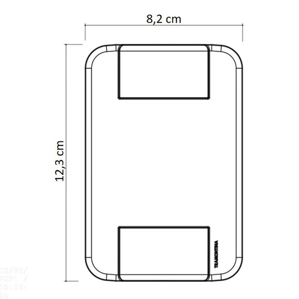 Conjunto 4x2 Com 1 Tomada Rj45 Cat. 6 Tramontina Tablet Branco Tramontina - 2