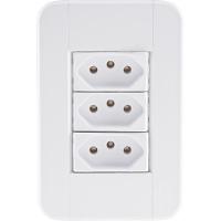 Conj 4x2 3 Tomadas 2p+t 10 A 250 V Tramontina Tablet Branco - 3