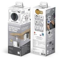 Powercube Extended Pwc-x4u Elg Cinza 4 Tomadas Com Cabo 1,5m - 5