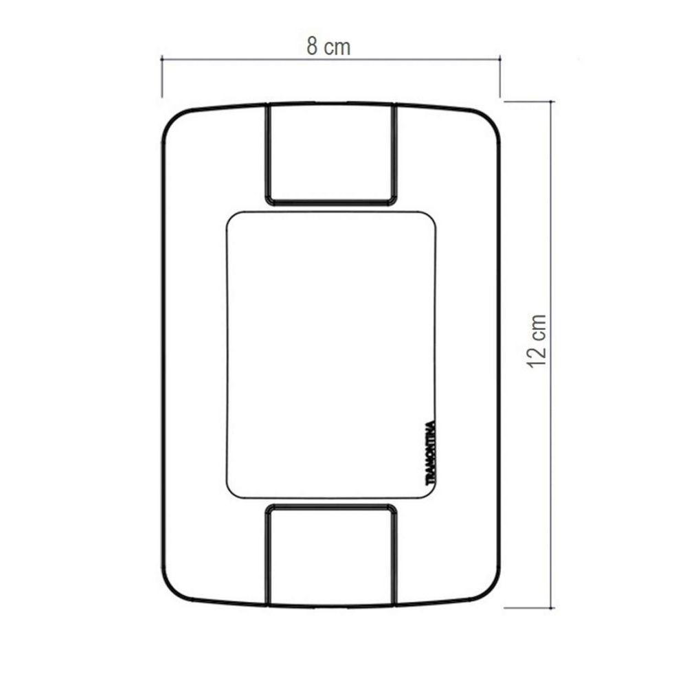 Conjunto 4x2 Com 1 Interruptor Paralelo 6 A 250 V E 1 Tomada 2p+t 10 A 250 V Aria Branco - 4