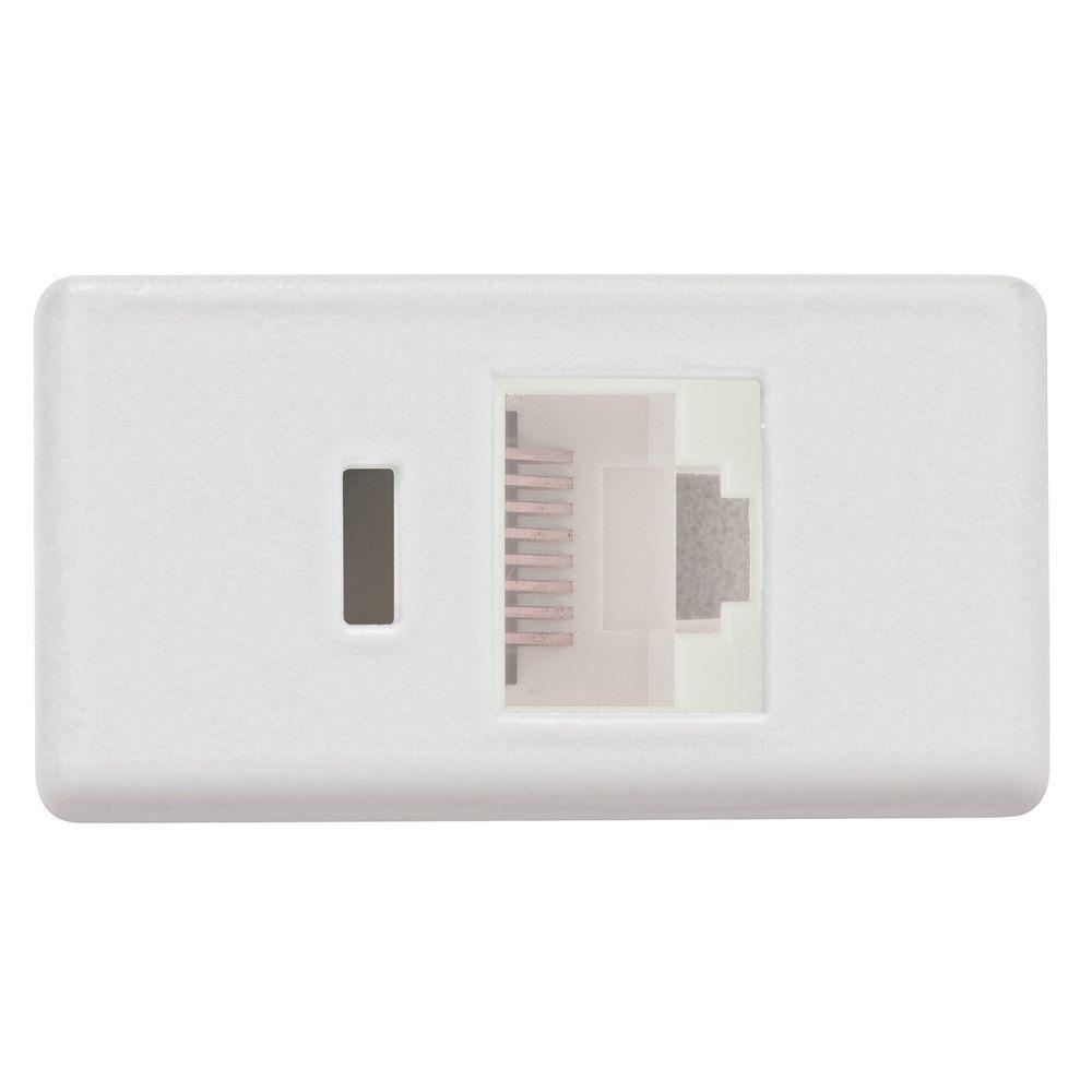 Módulo Tomada Tramontina Izyflat Rj 45 Cat.6 Branco Tramontina - 1