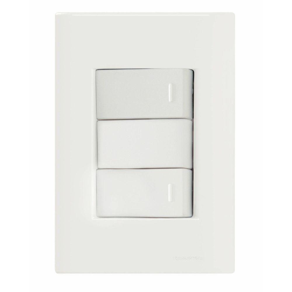 Conjunto 4x2 com 2 Interruptores Simples 10A 250V Tramontina - 2