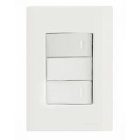 Conjunto 4x2 com 2 Interruptores Simples 10A 250V Tramontina - 1