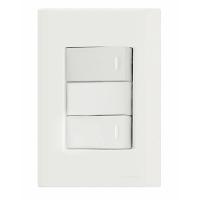 Conjunto 4x2 com 2 Interruptores Simples 10A 250V Tramontina