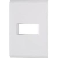 Placa 1 Posto Horizontal 4x2 Tramontina Liz Branca - 1