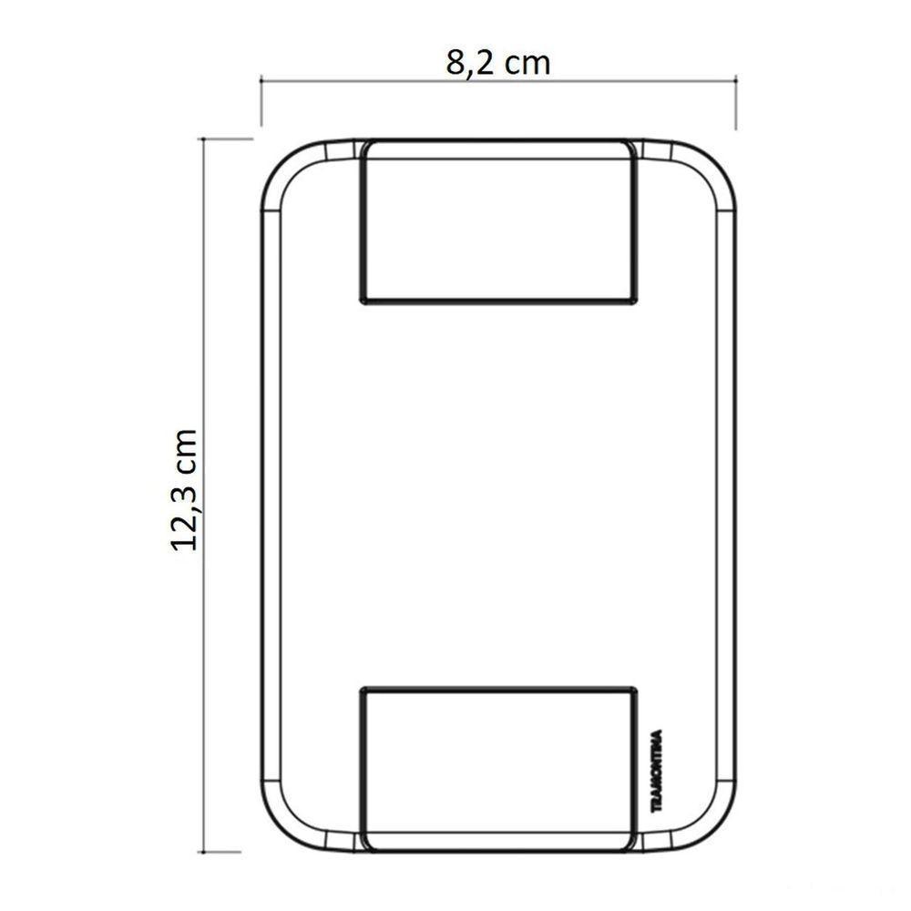 Conjunto 4x2 Com 2 Tomadas 2p+t 20 A 250 V Tramontina Tablet Branco Tramontina - 2