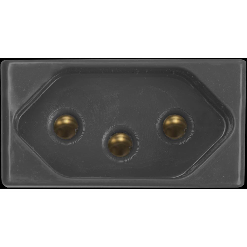 Módulo Tomada 2p+t Tramontina 10 A 250 V Grafite - 2