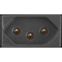 Módulo Tomada 2p+t Tramontina 10 A 250 V Grafite - 2