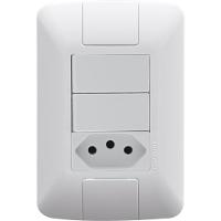 Conj 4x2 2 Int Paralelos 6 A 250 V e 1 Tomada 2p+t 20 A 250V - 1