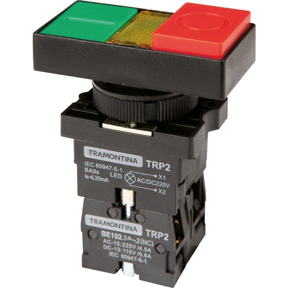 Botão Duplo Com Led Tramontina Trp2-Ew8465 1Na+1Nf - 4