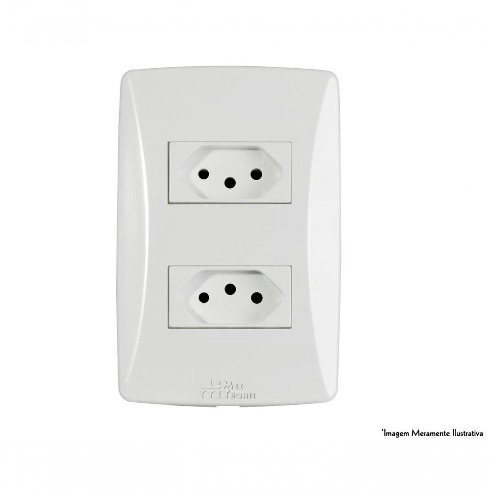 Tomada Petra 2 Tom 2P+T Horiz C/Pl 10A 250V 39056 - 1