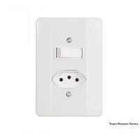 Interruptor 1Par+1Tom 2P+T C/Pl 10A/250 39076 Sptre9Pbm - 1