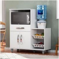 Kit 2 Armários Multiuso com Fruteira Lumil Móveis Branco - 7