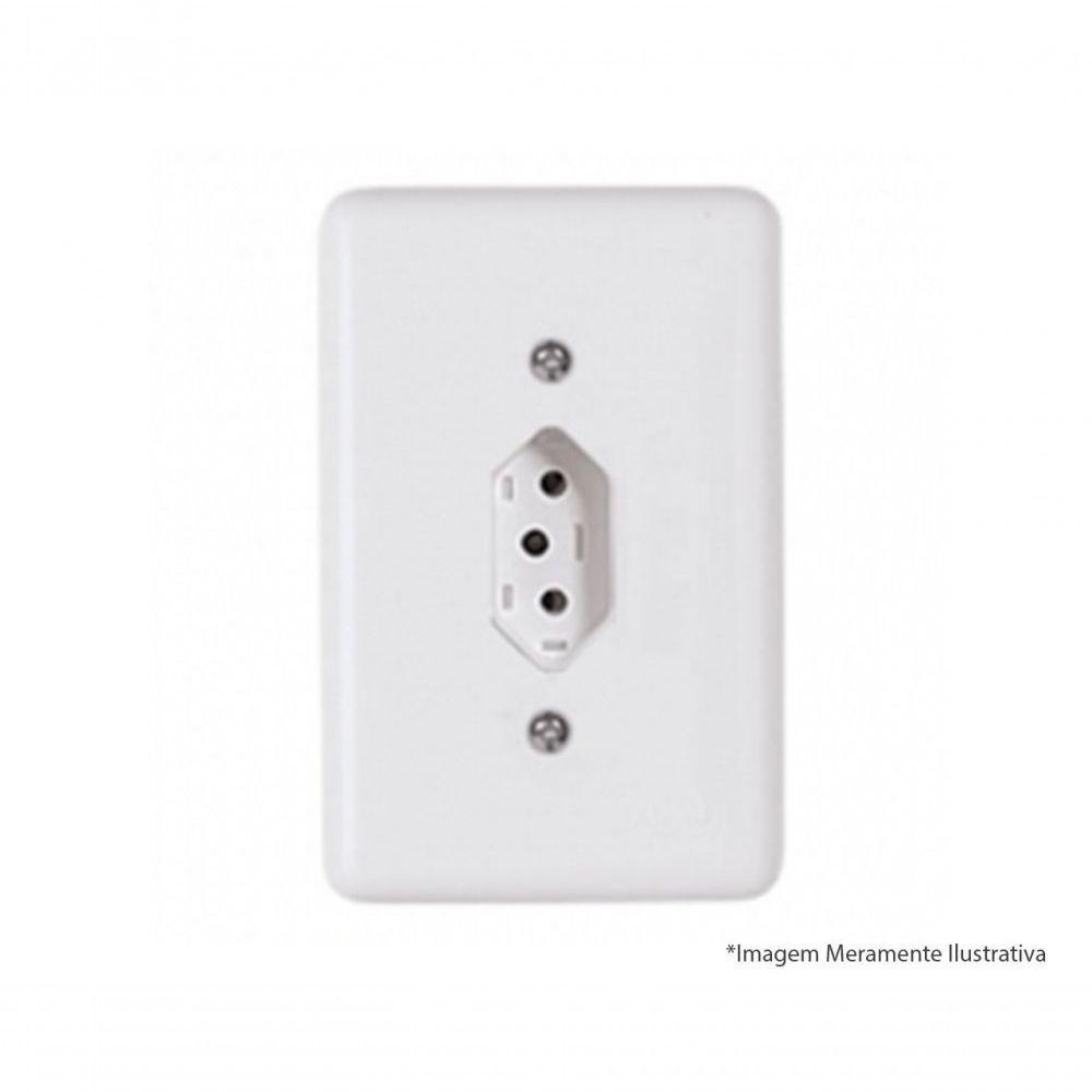 Tomada Ilumi Stylus Bip 2P+T C/Pl 10A 250V 20140 - 1