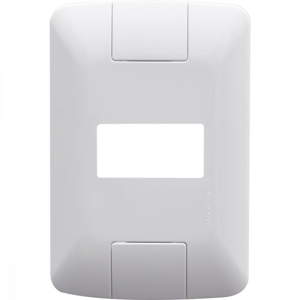 Placa 1 Posto Horizontal 4x2 Tramontina Aria Branca - 1