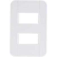 Placa 2 Postos Afastados 4x2 Tramontina Tablet Branca - 1